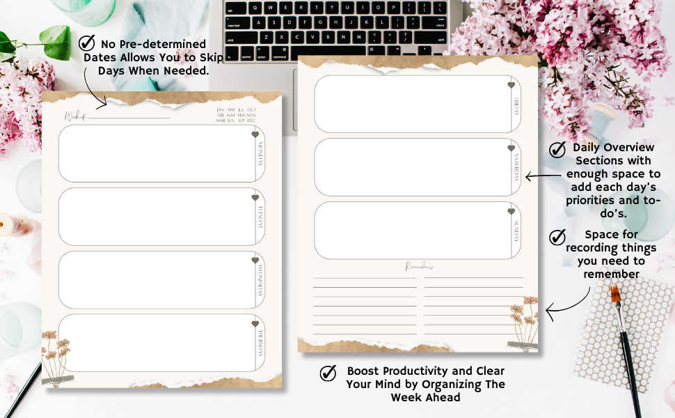 Plan Your Day Weekly Planner - Mind My Business Planners and Journals