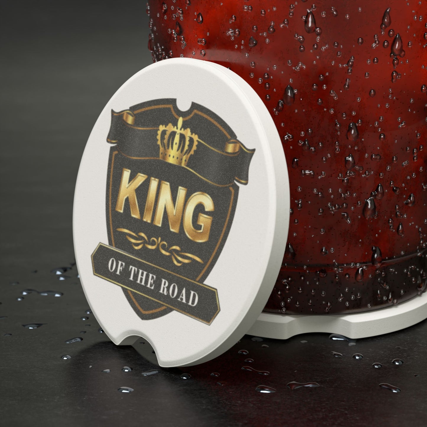 King Of The Road Soapstone Car Coaster