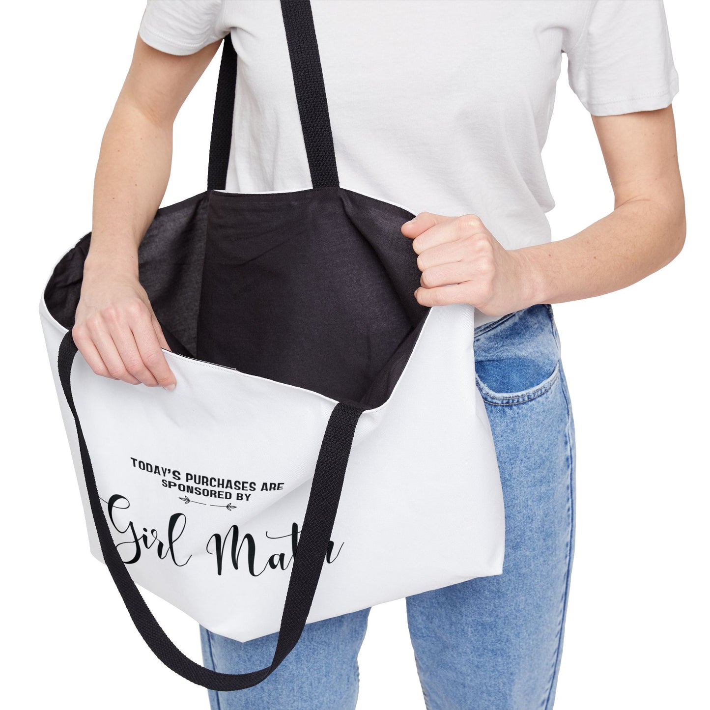 Sponsored By Girl Math Tote Bag