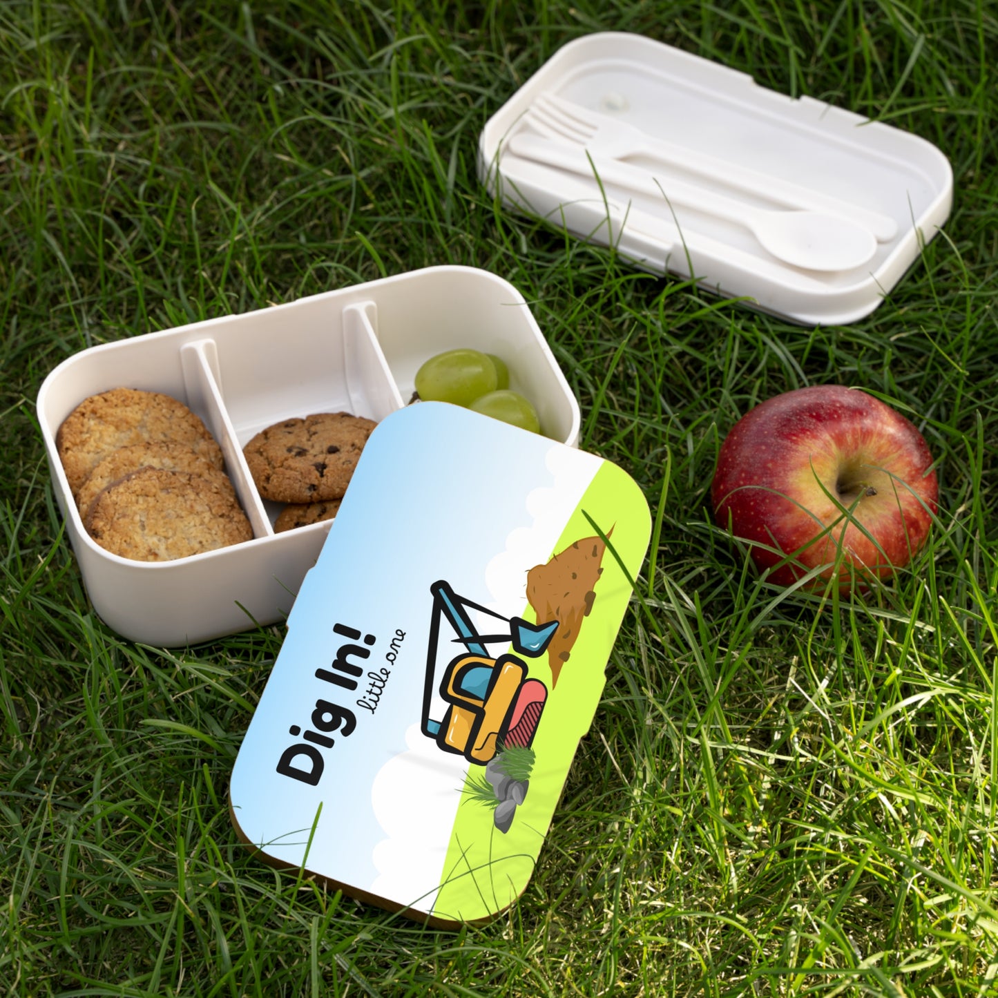 Dig In Little One Excavator Bento Lunch Box