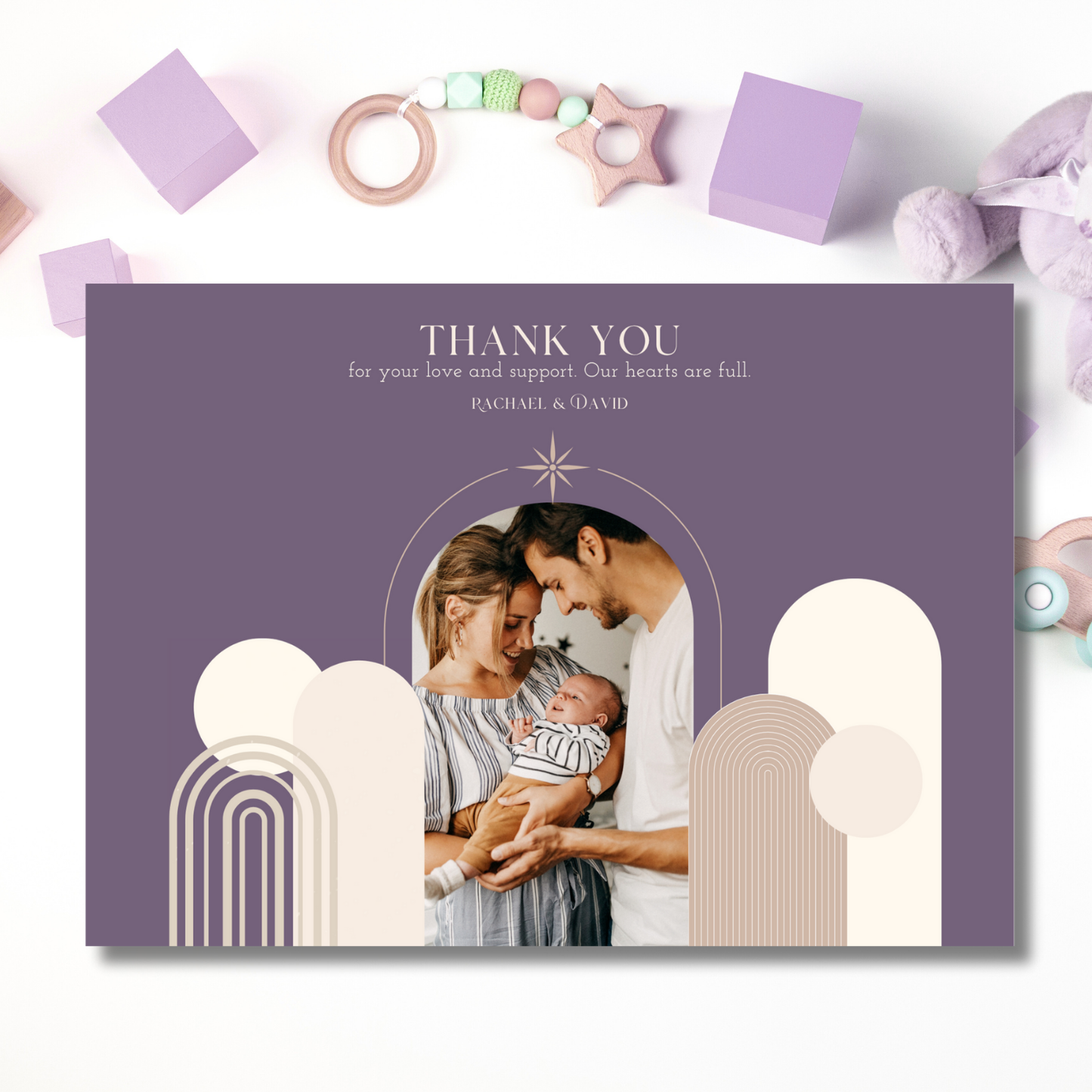 Children Are A Gift Religious Birth Announcement Card