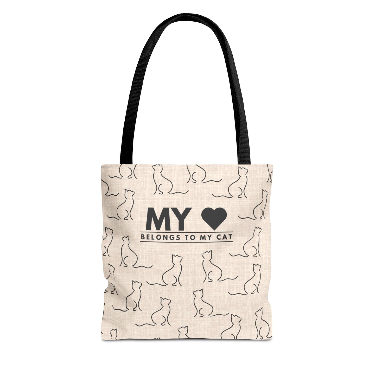 My Heart Belongs To My Cat Tote Bag