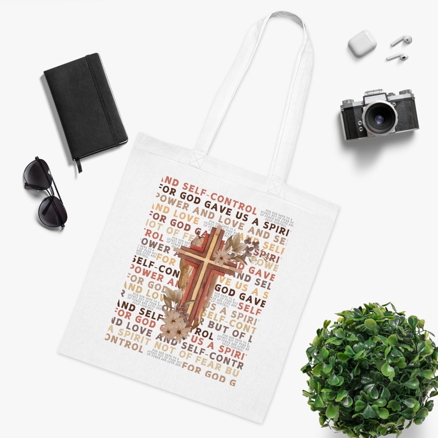 For God Gave Us Cotton Tote Bag