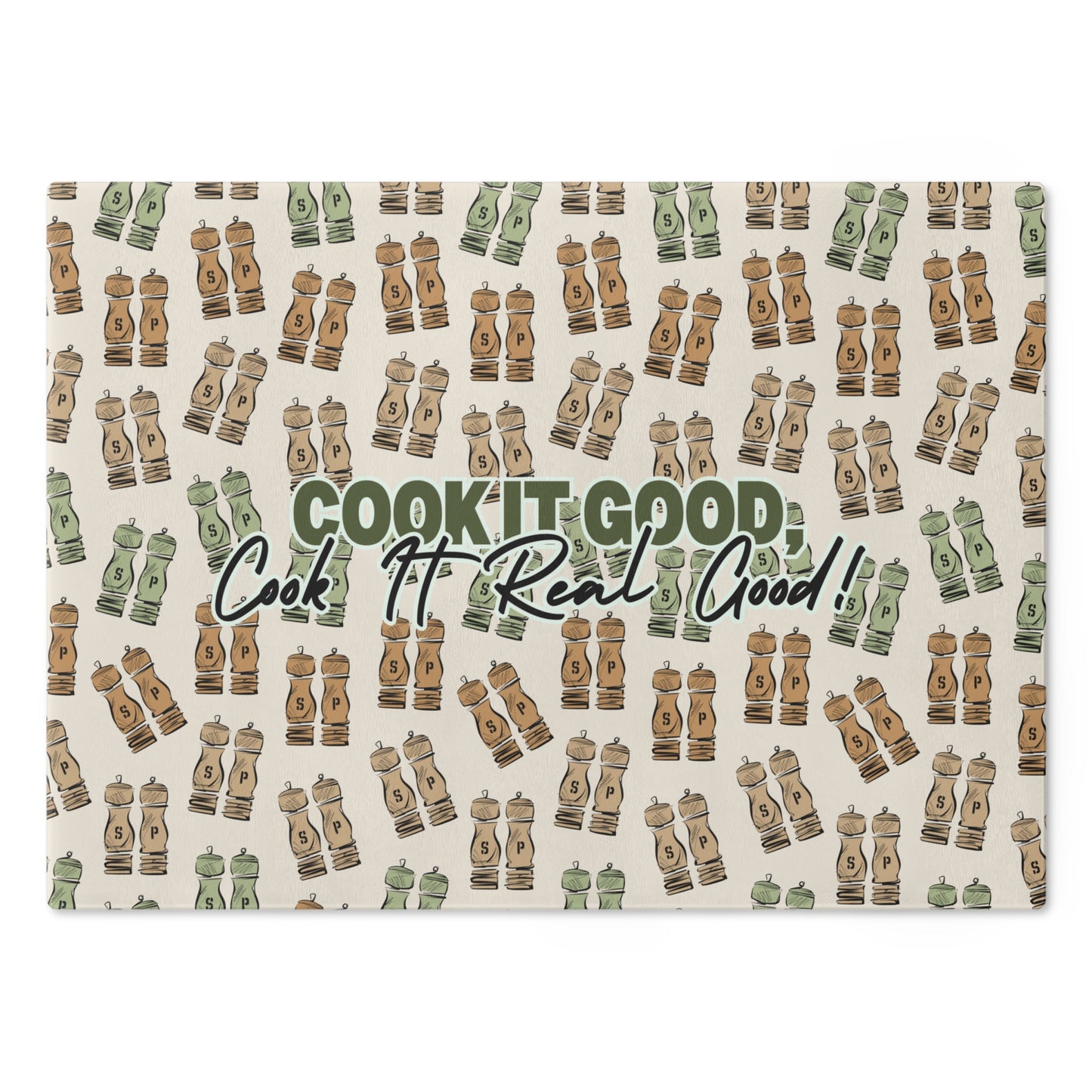 Salt & Pepper - Cook It Real Good Cutting Board