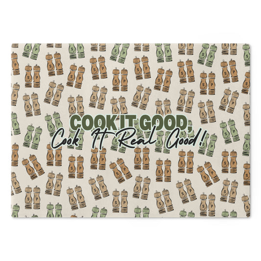 Salt & Pepper - Cook It Real Good Cutting Board