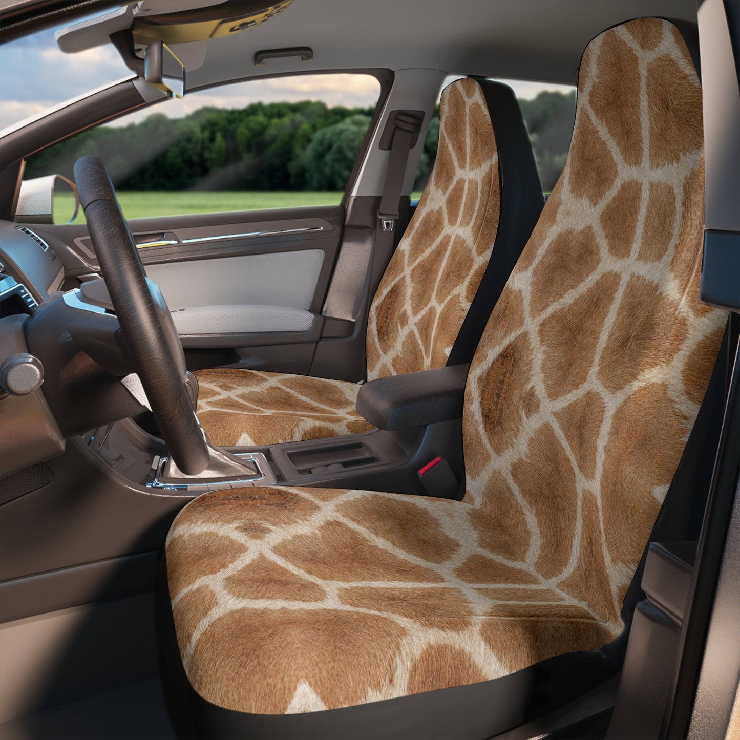 Giraffe Fur Pattern Car Seat Covers