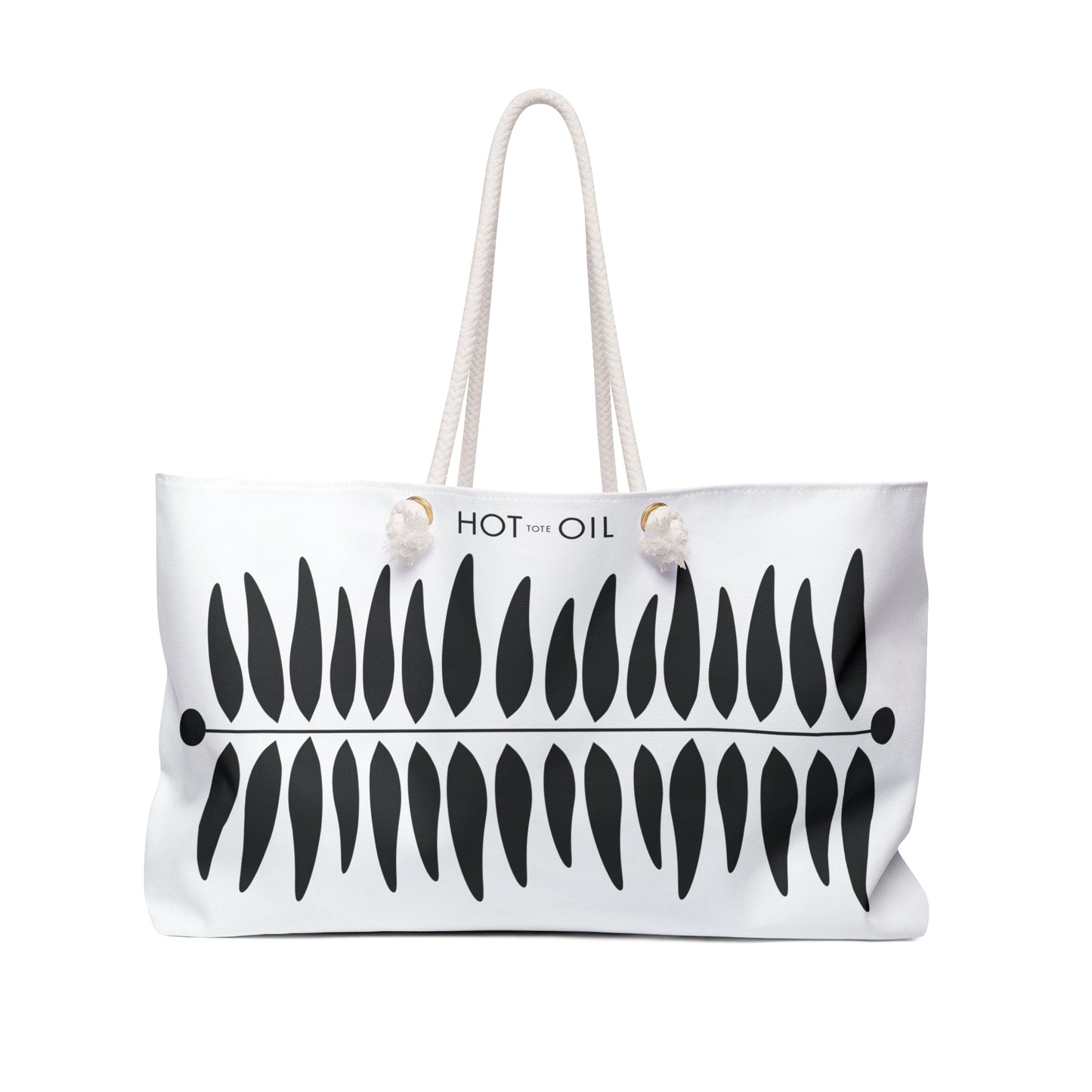 Aesthetic Leaf Hot Oil Weekender Tote Bag