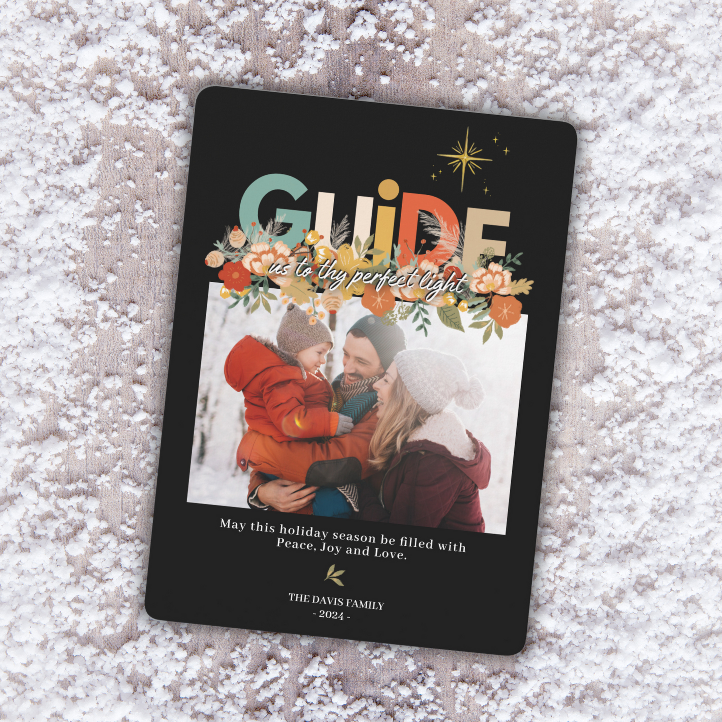 Guide Us To Thy Perfect Light Religious Holiday Card