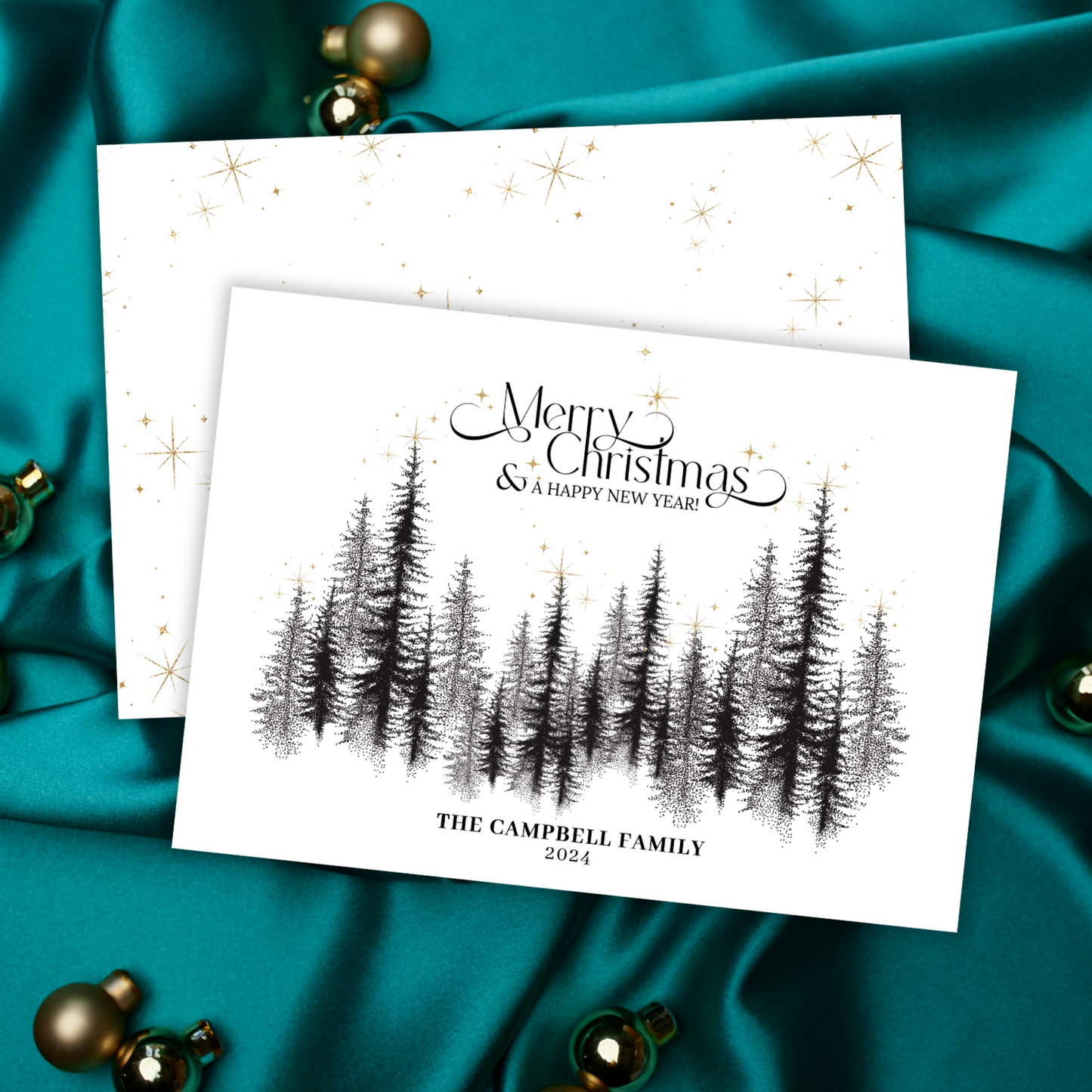 Majestic Trees Christmas Card