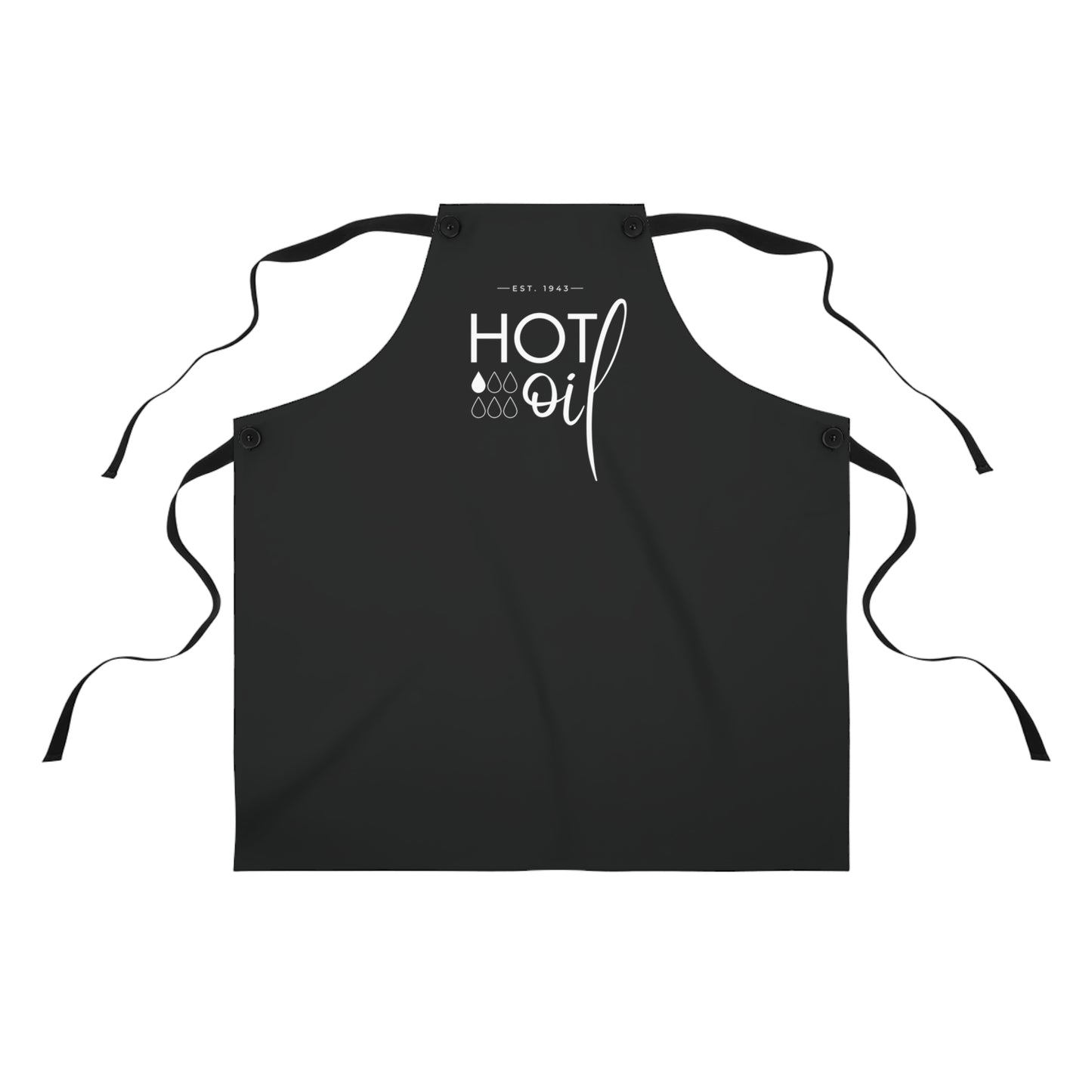 Black Hot Oil Apron