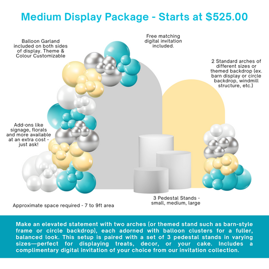 Medium Arch Backdrop Package - Starting at $525