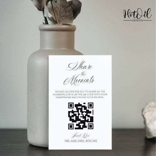 Editable Share The Moments Card - size 3.5x5