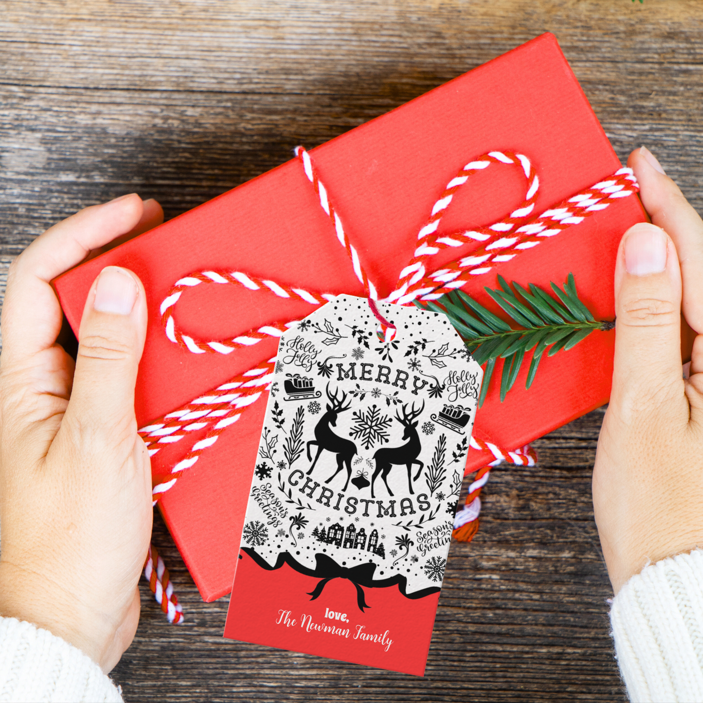 Let's Get Merry Holiday Invitation Template Set