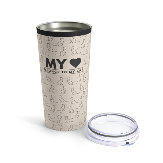 My Heart Belongs To My Cat 20oz Tumbler