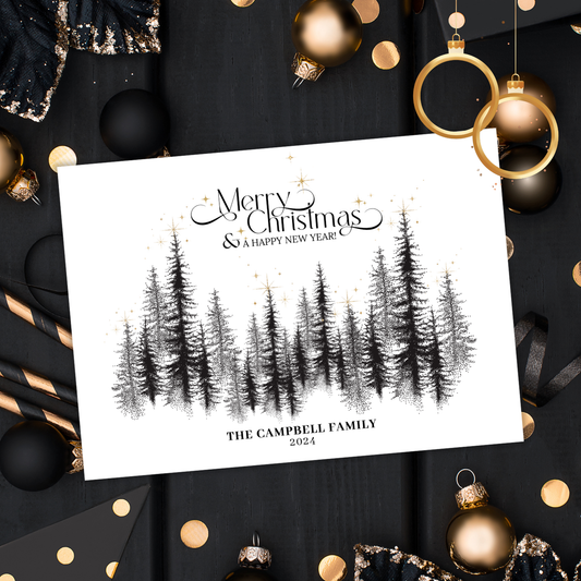 Majestic Trees Christmas Card