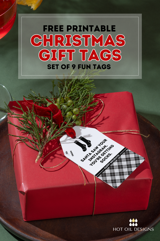 9 FREE Fun and Cheeky Christmas Gift Tags