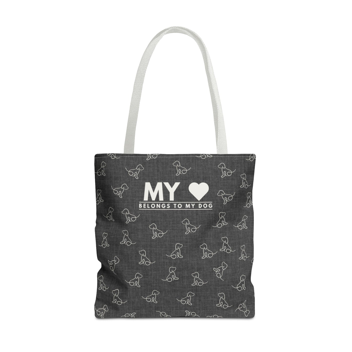 My Heart Belongs To My Dog Tote Bag