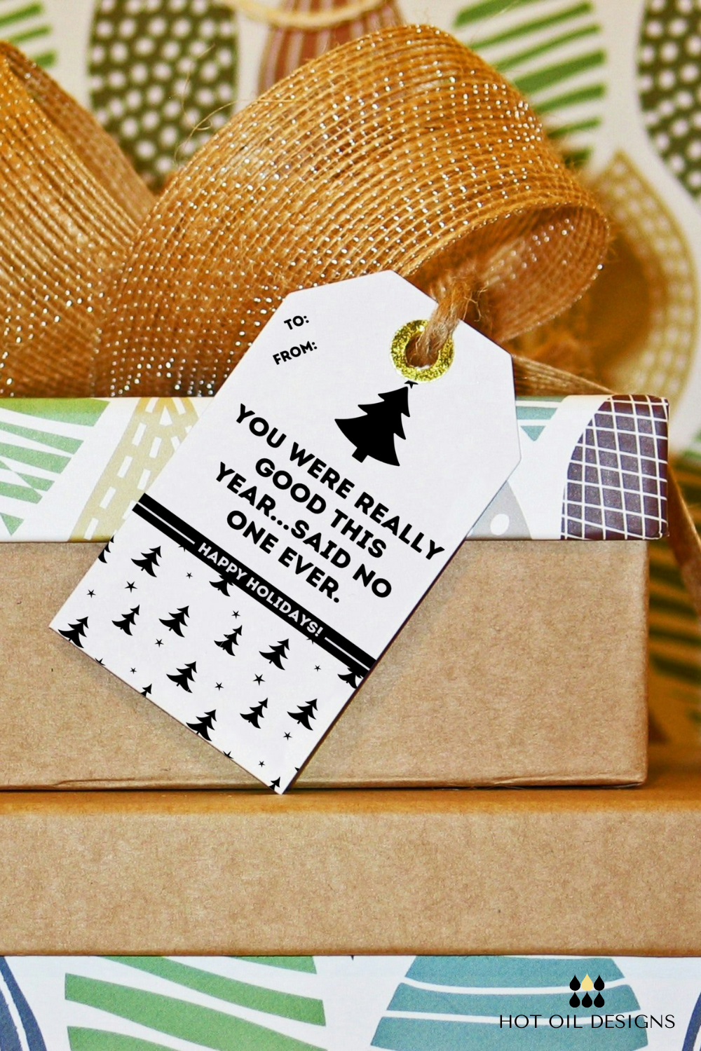 9 FREE Fun and Cheeky Christmas Gift Tags