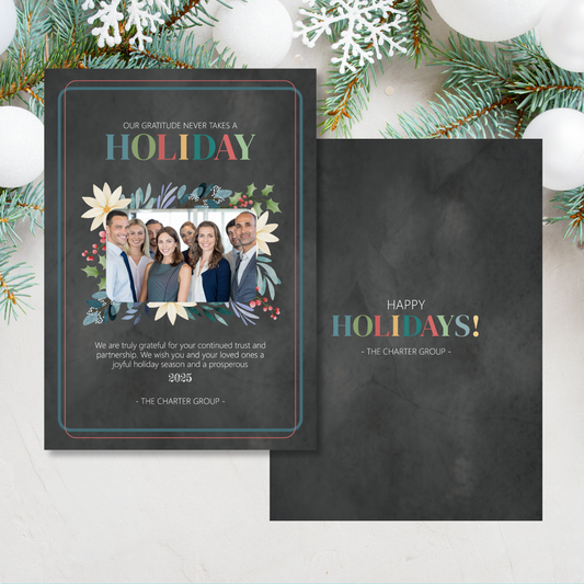 Photo Business Holiday Card