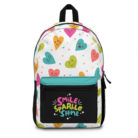 Smile, Sparkle, Shine School Backpack