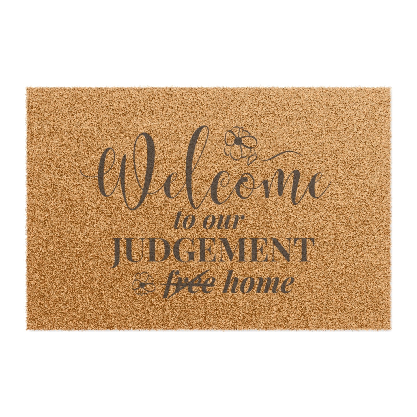 Judgement Free Welcome Doormat