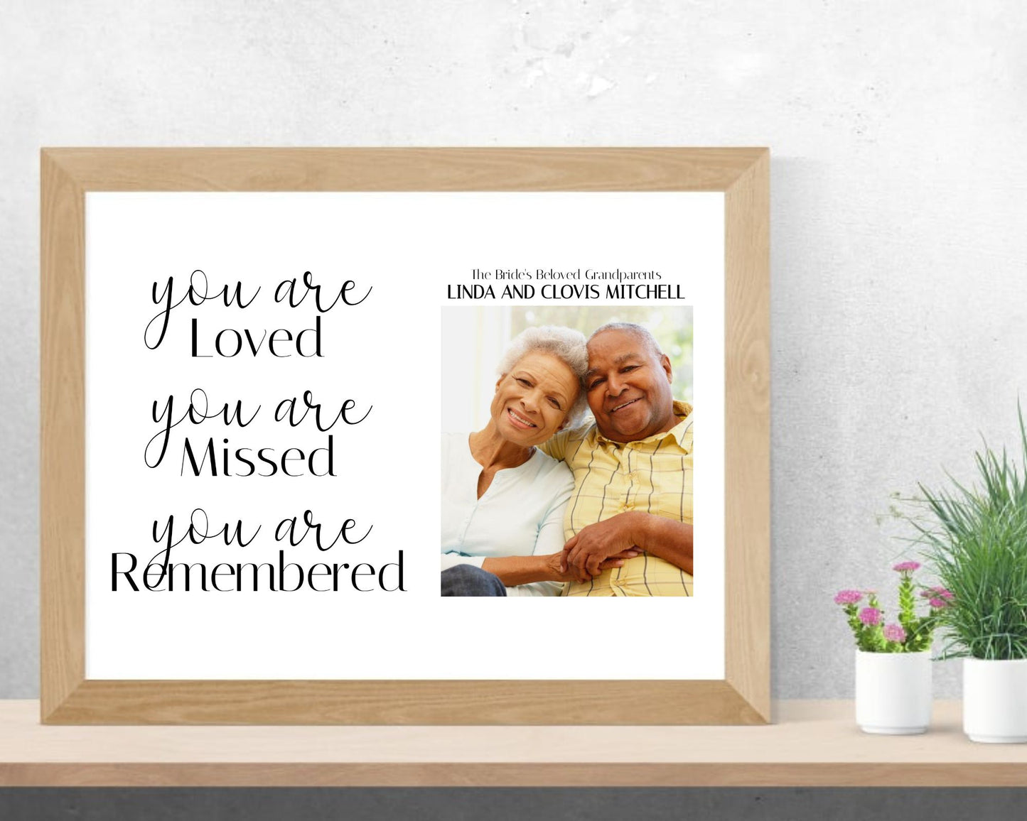 In Memory of Sign - Five Editable Templates Included, Size 17"x11"