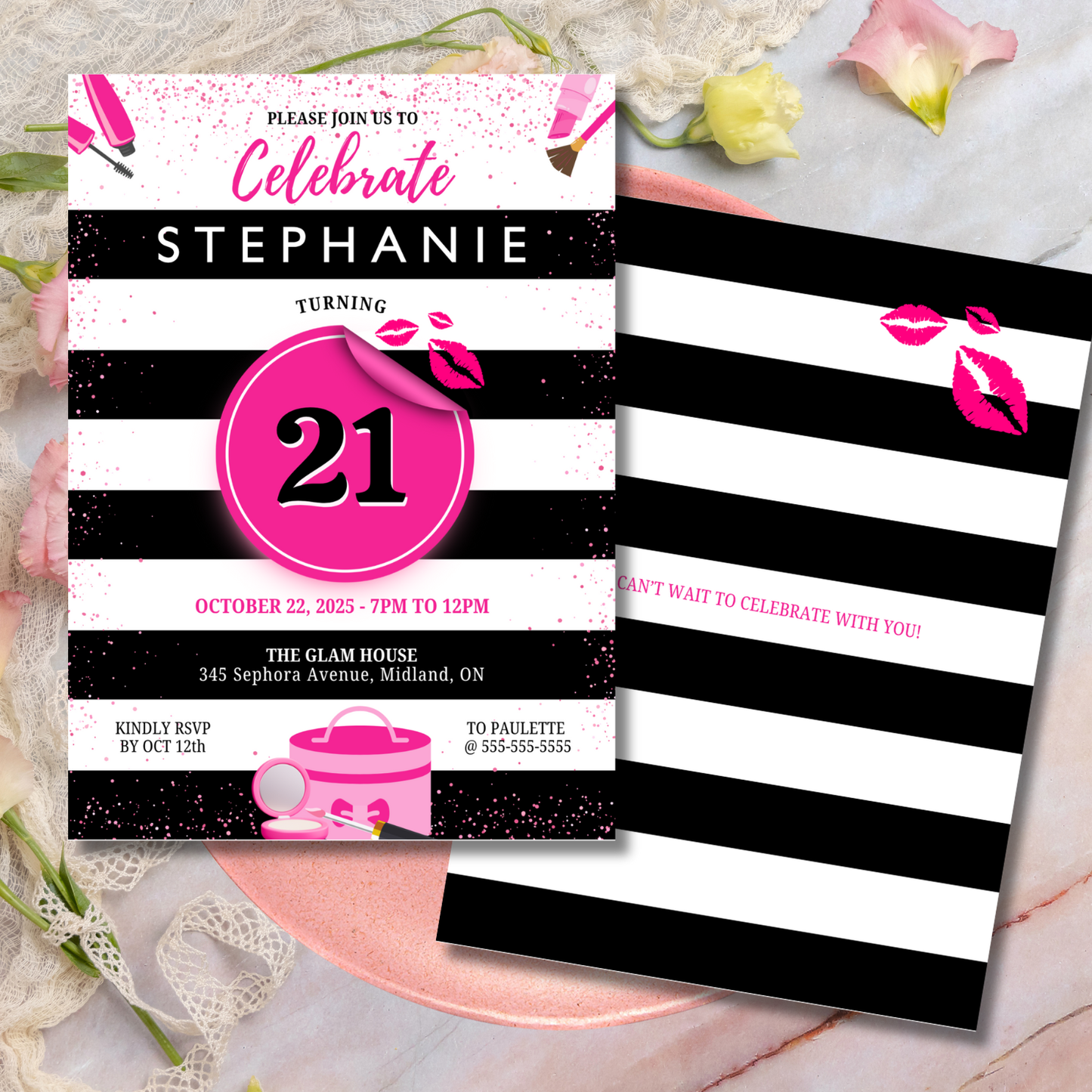 Editable Sephora Theme Party Bundle