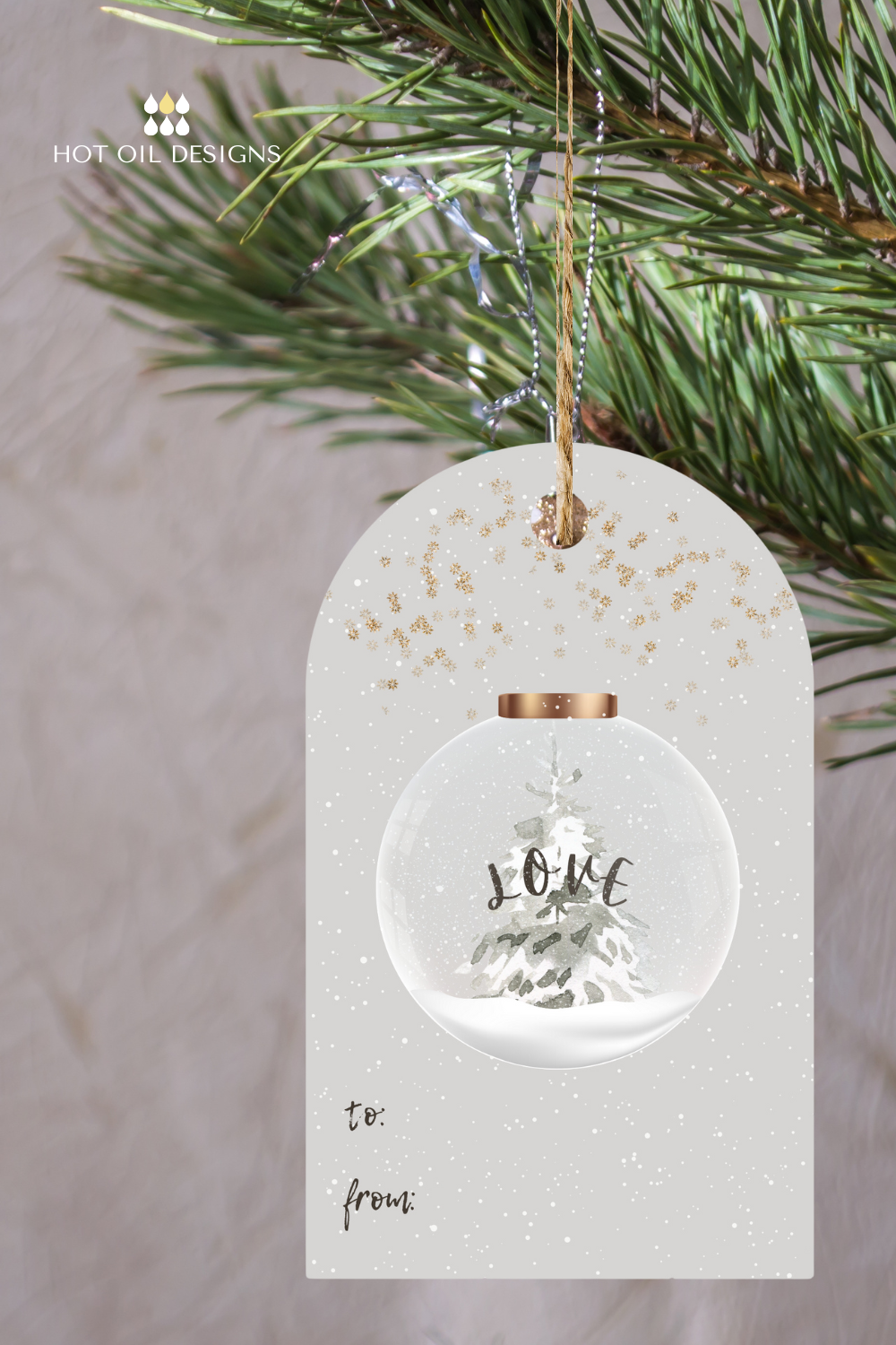 Peace, Joy and Love FREE Christmas Gift Tags