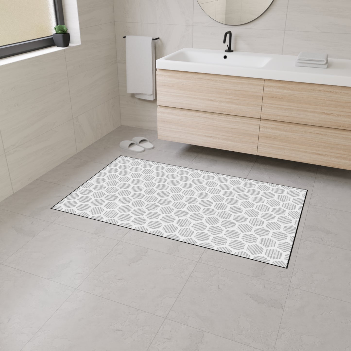 Modern Geometric Heavy Duty Floor Mat