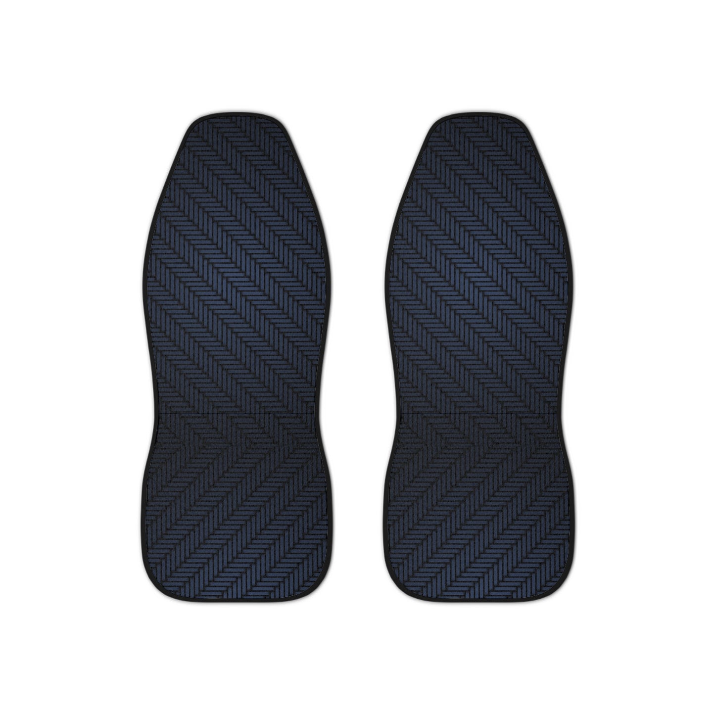 Dark Blue Weave Pattern Car Seat Covers