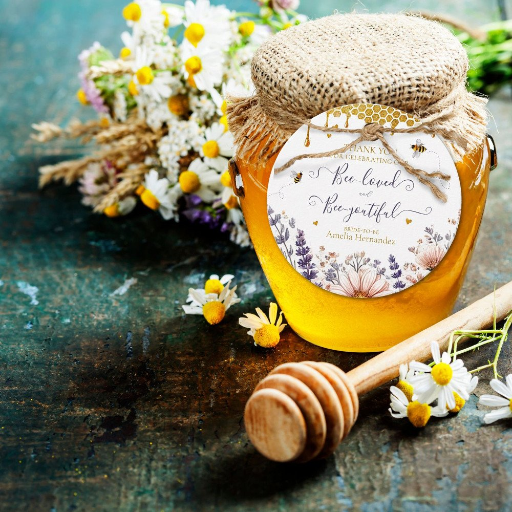Bee-loved and Bee-youtiful Bridal Shower Favour Tags