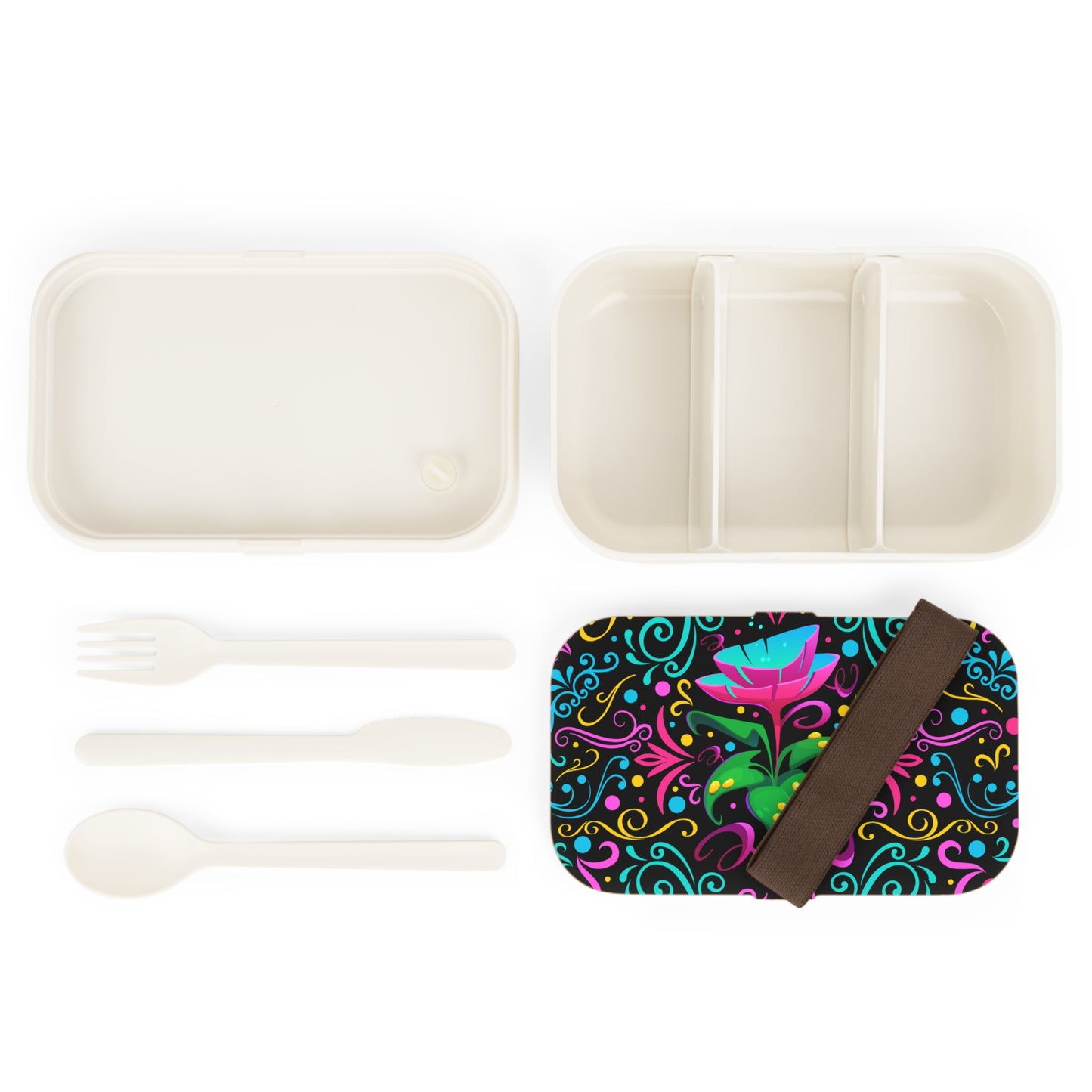 Flower Flourish Drip Bento Lunch Box