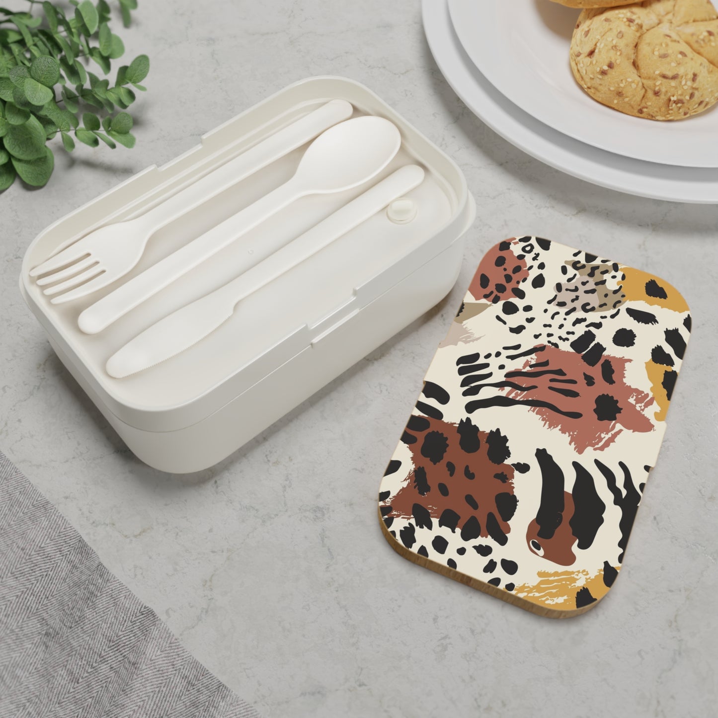 Animal Print Bento Lunch Box