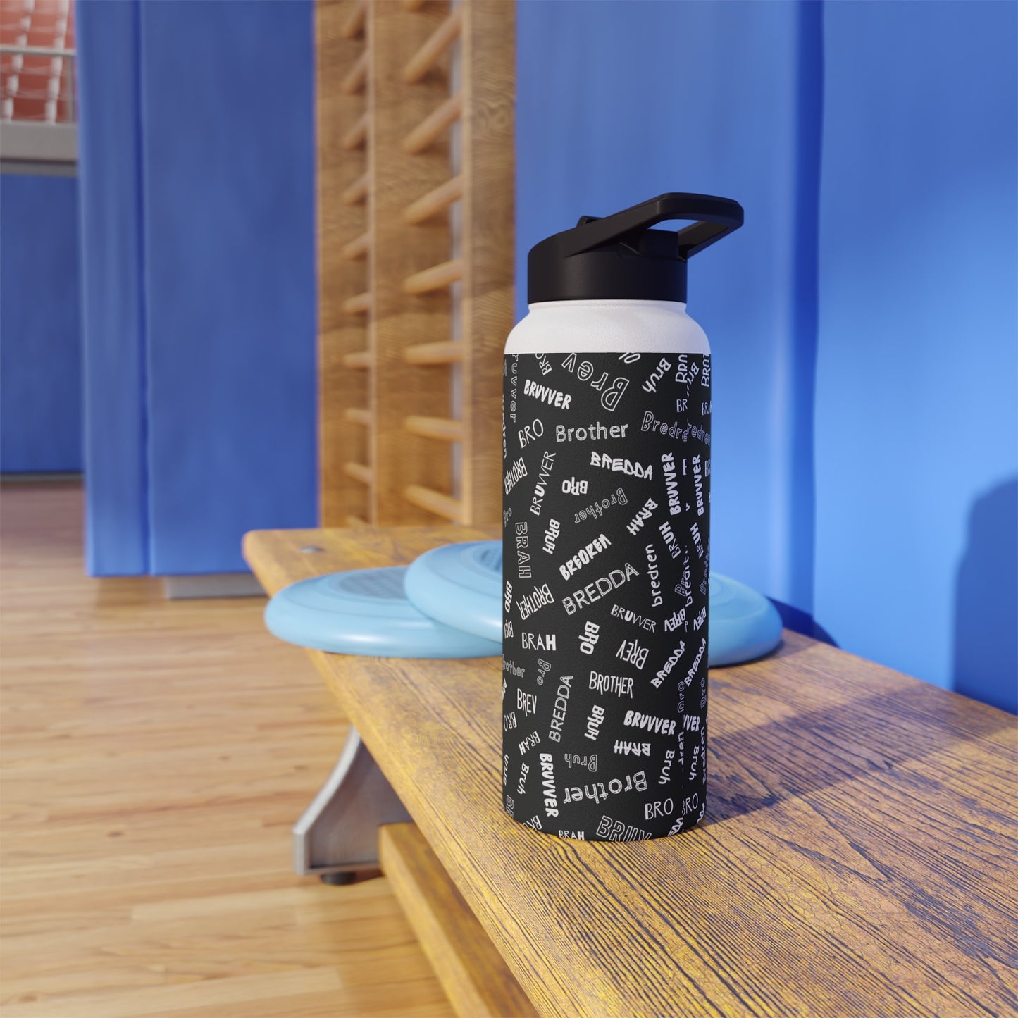 Bros Print Stainless Steel Water Bottle