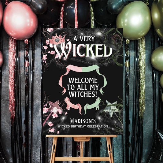Wicked Theme Welcome Sign
