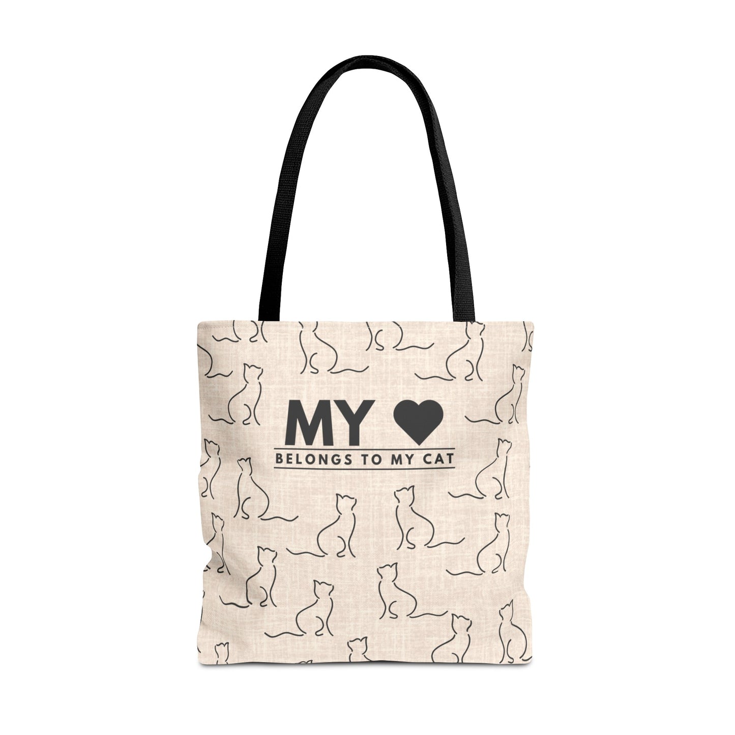 My Heart Belongs To My Cat Tote Bag