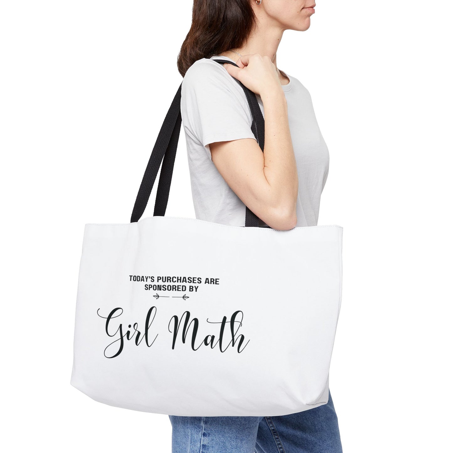 Sponsored By Girl Math Tote Bag