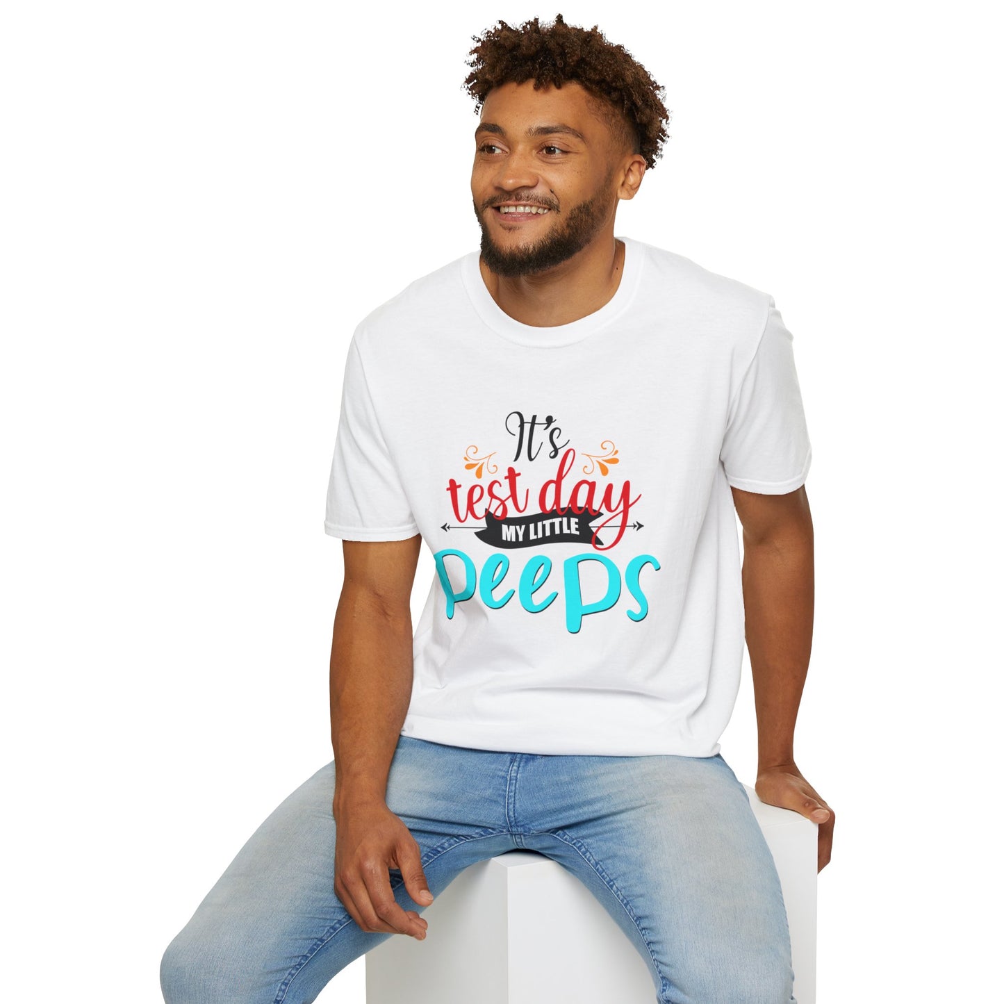 It's Test Day My Little Peeps Unisex Softstyle T-Shirt