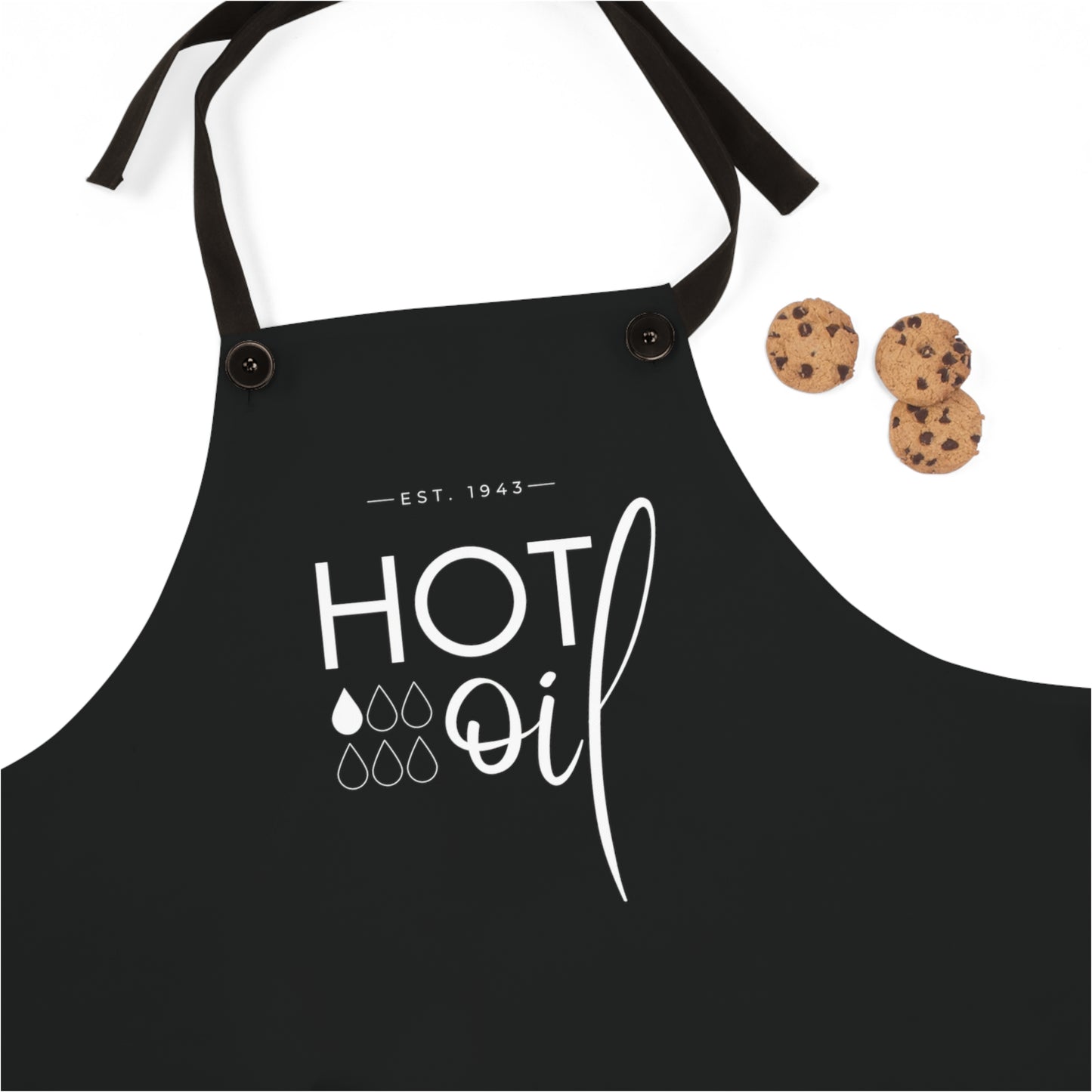 Black Hot Oil Apron