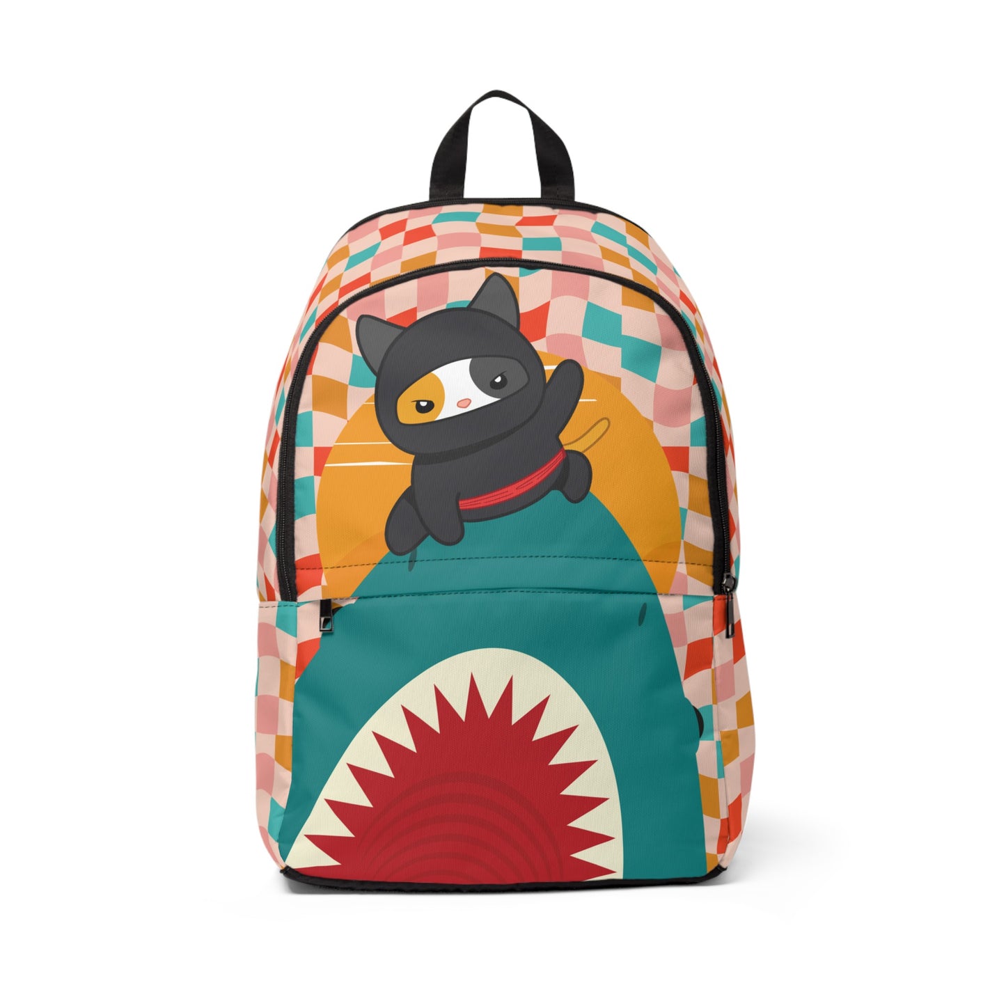 Ninja Kitty Shark Slayer School Backpack