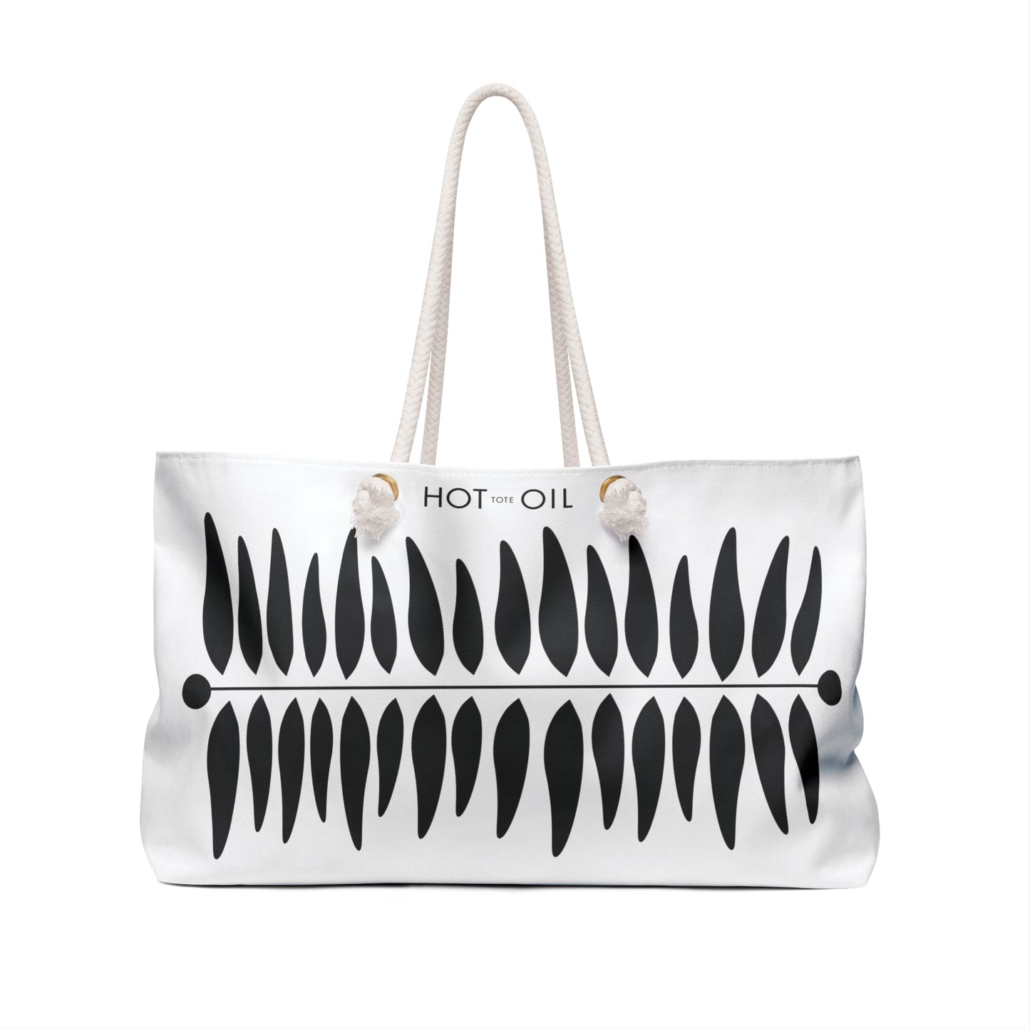 Aesthetic Leaf Hot Oil Weekender Tote Bag