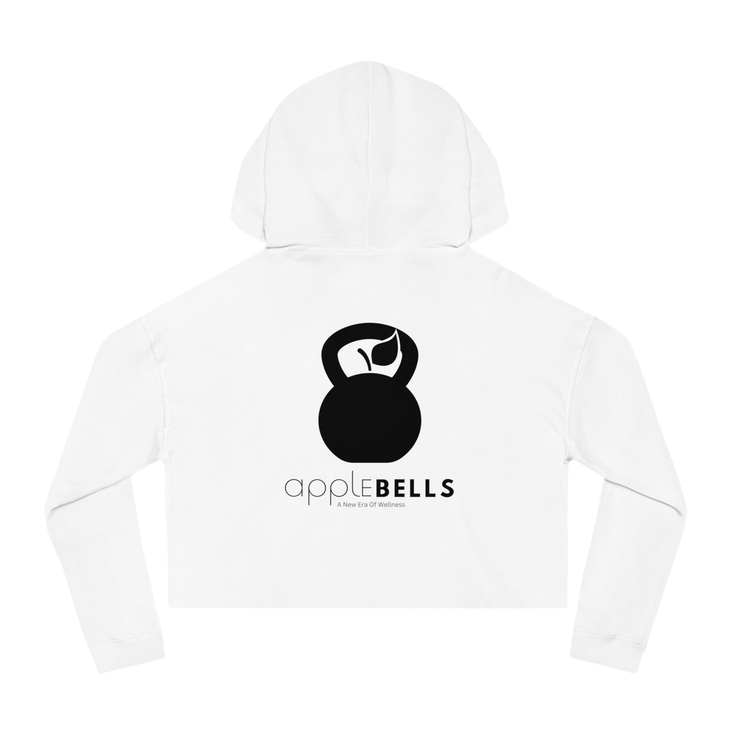 AppleBells Women's White Cropped Hoodie