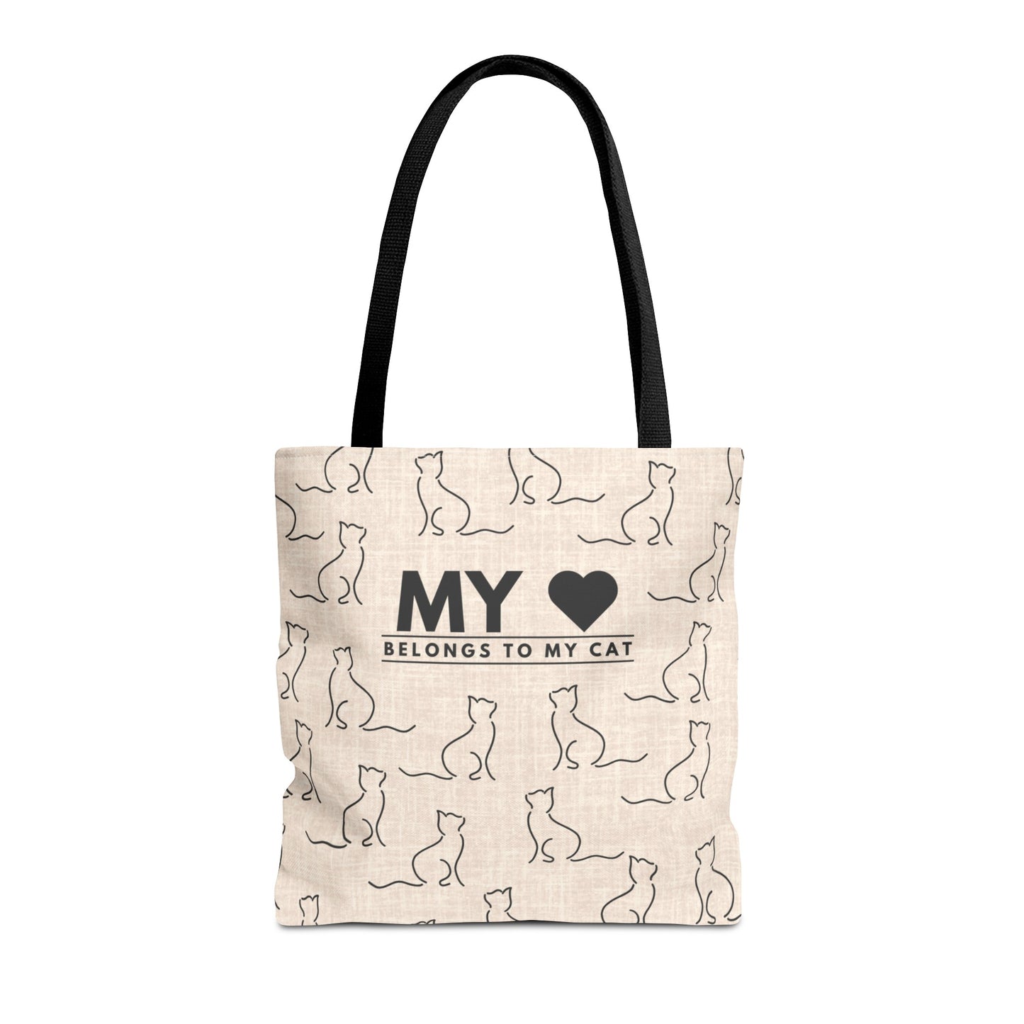 My Heart Belongs To My Cat Tote Bag