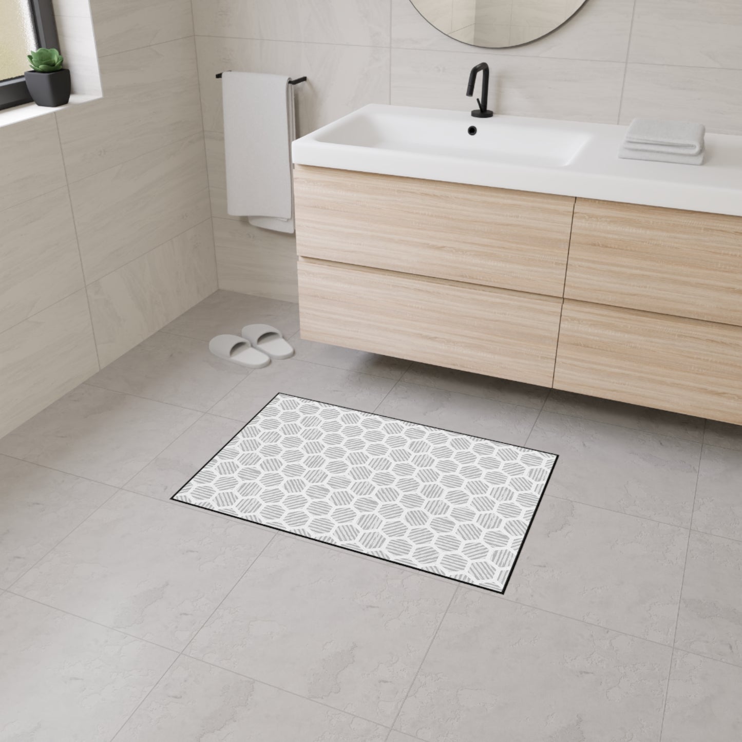 Modern Geometric Heavy Duty Floor Mat