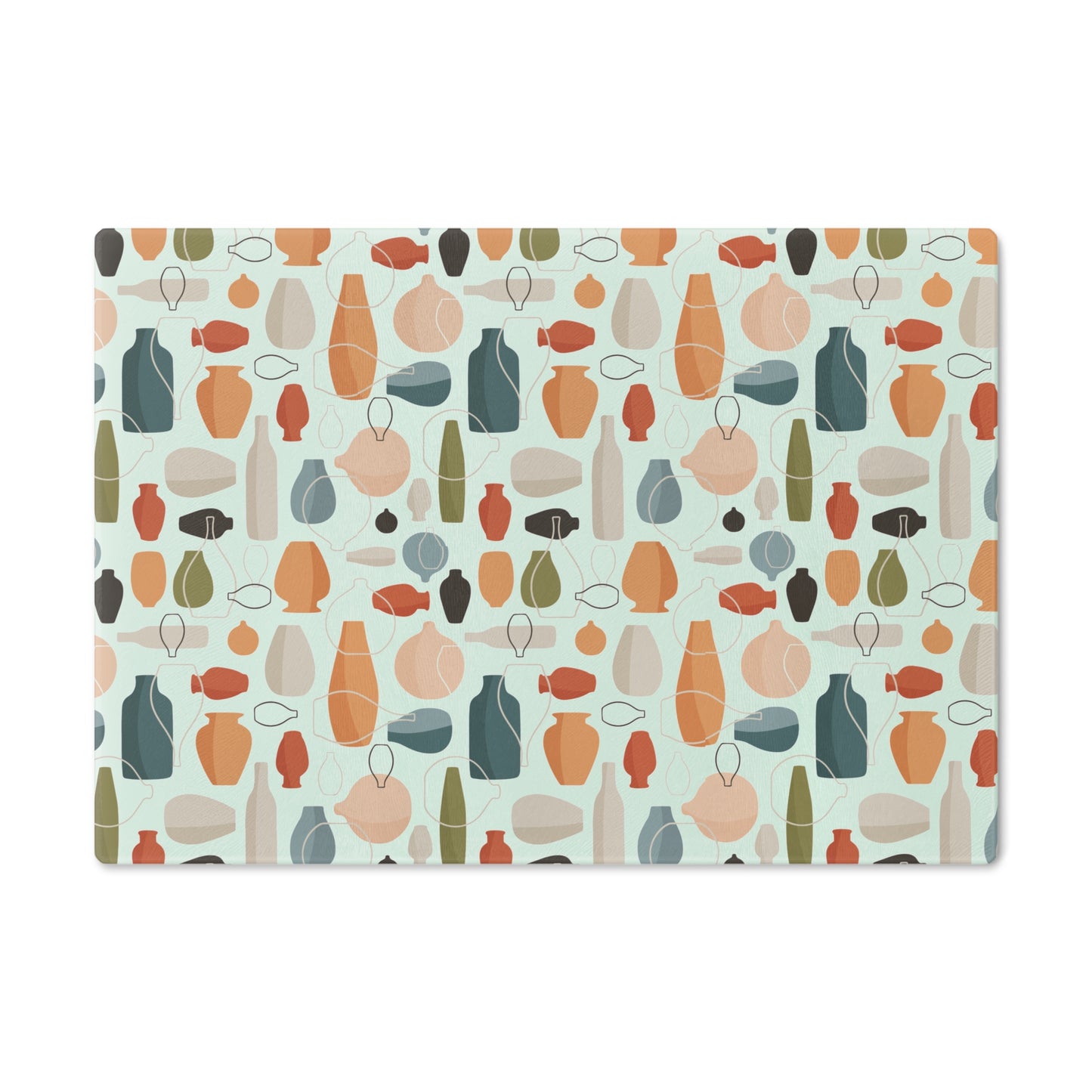 Decorative Vase Patterned Cutting Board