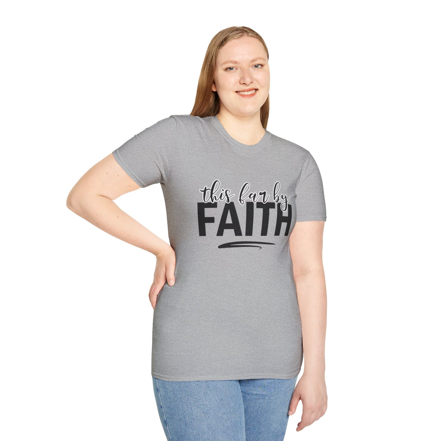 This Far By Faith Unisex Softstyle T-Shirt