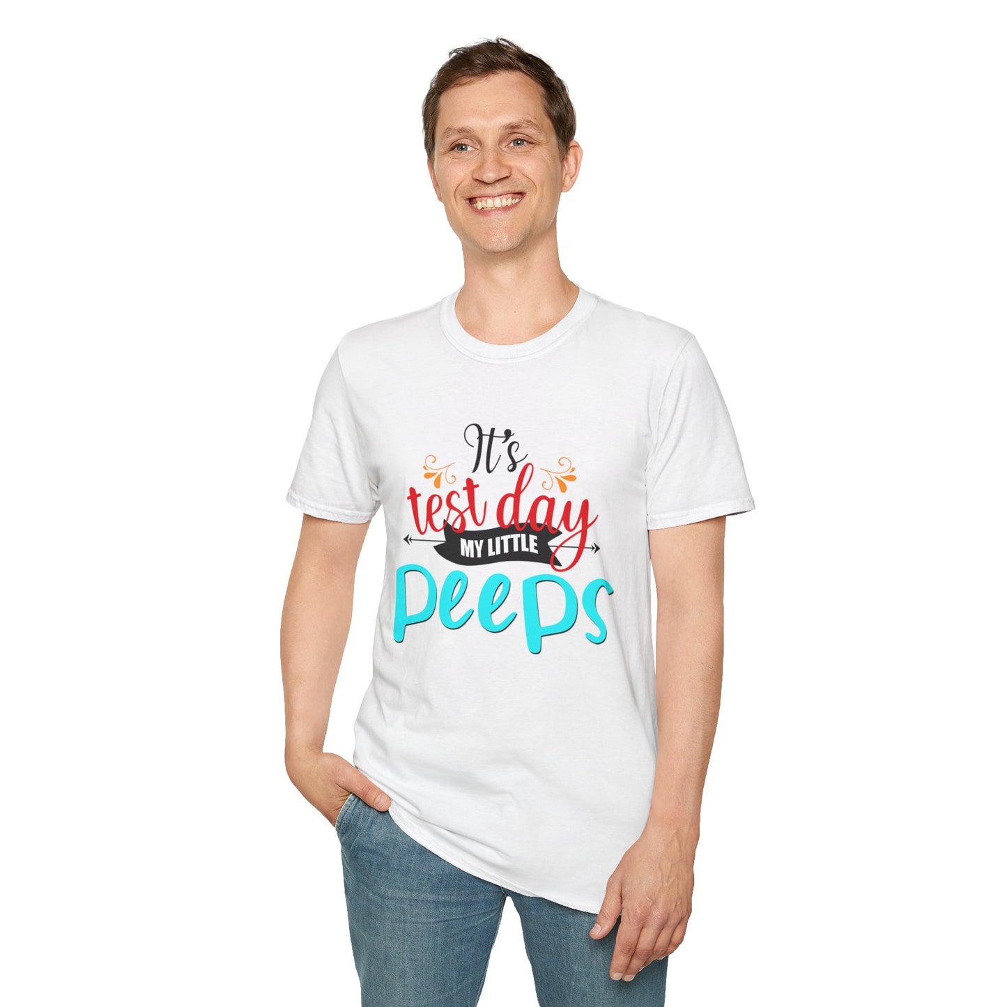 It's Test Day My Little Peeps Unisex Softstyle T-Shirt