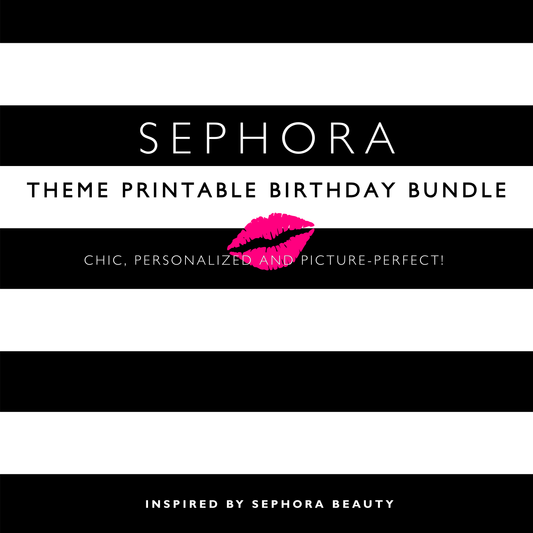 Editable Sephora Theme Party Bundle