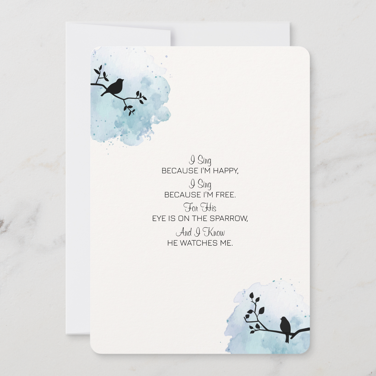 God's Little Sparrow Baby Shower Invitation