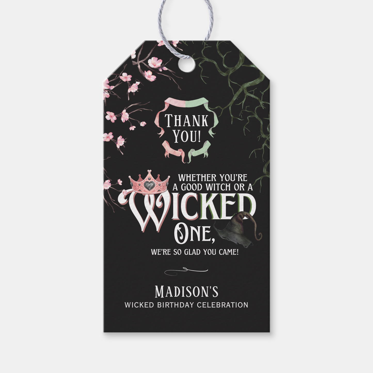 Wicked Theme Favour Tag